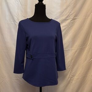 Kasper Cobalt Blue Women's Blouse